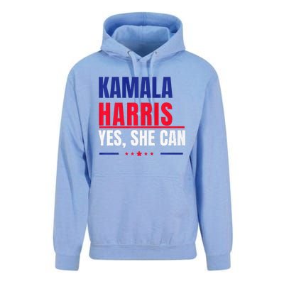 Kamala Harris Yes She Can Bold Political Statement Premium Unisex Surf Hoodie