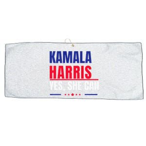 Kamala Harris Yes She Can Bold Political Statement Premium Large Microfiber Waffle Golf Towel