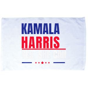 Kamala Harris Yes She Can Bold Political Statement Premium Microfiber Hand Towel