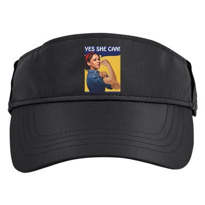 Kamala Harris Yes She Can Adult Drive Performance Visor