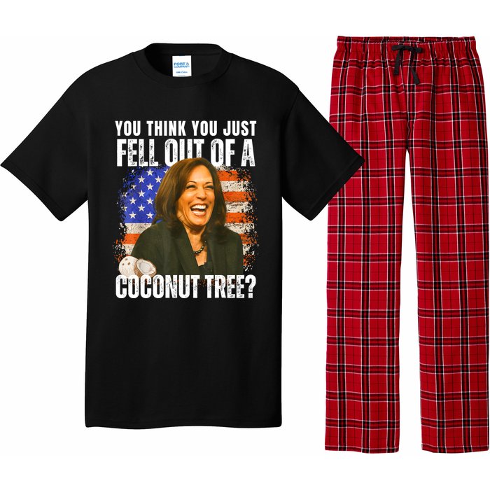 Kamala Harris You Think You Just Fell Out Of A Coconut Tree Pajama Set