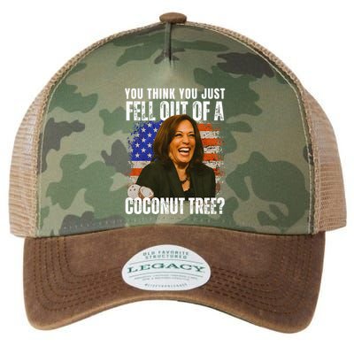 Kamala Harris You Think You Just Fell Out Of A Coconut Tree Legacy Tie Dye Trucker Hat