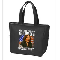 Kamala Harris You Think You Just Fell Out Of A Coconut Tree Zip Tote Bag