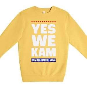 Kamala Harris Yes We Kam! For Us President 2024 Premium Crewneck Sweatshirt