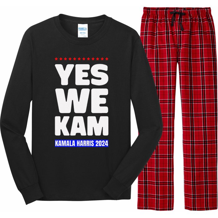 Kamala Harris Yes We Kam! For Us President 2024 Long Sleeve Pajama Set