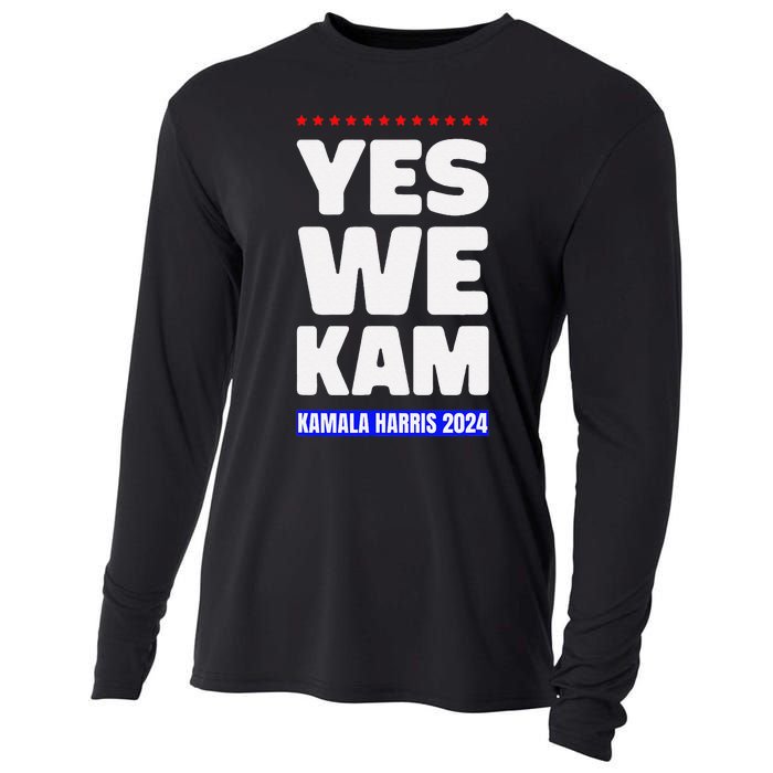 Kamala Harris Yes We Kam! For Us President 2024 Cooling Performance Long Sleeve Crew