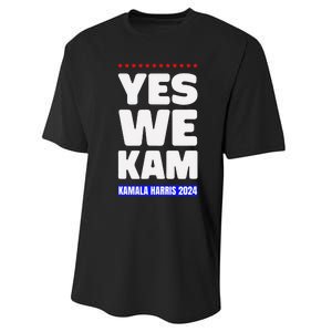 Kamala Harris Yes We Kam! For Us President 2024 Performance Sprint T-Shirt