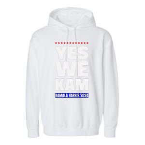 Kamala Harris Yes We Kam! For Us President 2024 Garment-Dyed Fleece Hoodie