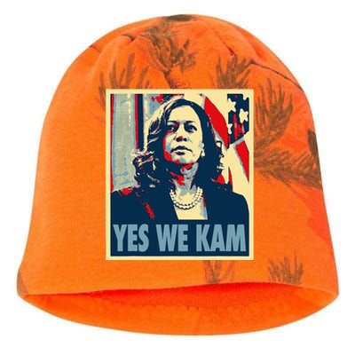 Kamala Harris Yes We Kam Kati - Camo Knit Beanie