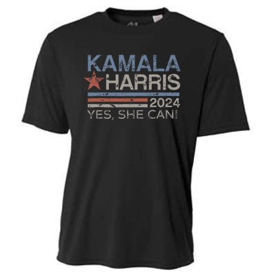 Kamala Harris Yes She Can Kamala Harris 2024 President Cooling Performance Crew T-Shirt