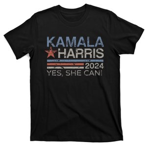 Kamala Harris Yes She Can Kamala Harris 2024 President T-Shirt