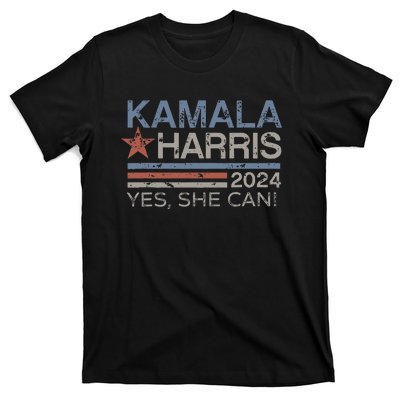 Kamala Harris Yes She Can Kamala Harris 2024 President T-Shirt