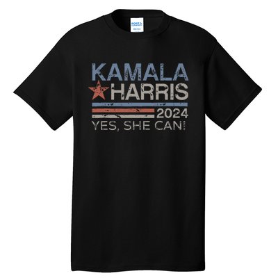 Kamala Harris Yes She Can Kamala Harris 2024 President Tall T-Shirt