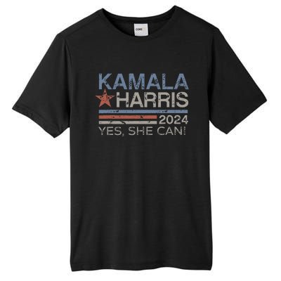 Kamala Harris Yes She Can Kamala Harris 2024 President Tall Fusion ChromaSoft Performance T-Shirt