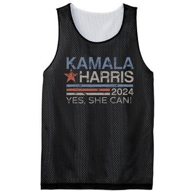 Kamala Harris Yes She Can Kamala Harris 2024 President Mesh Reversible Basketball Jersey Tank