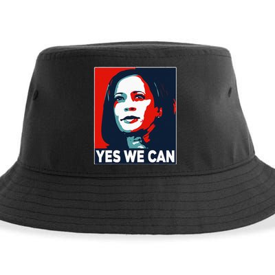 Kamala Harris Yes We Can Sustainable Bucket Hat