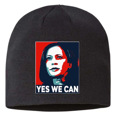 Kamala Harris Yes We Can Sustainable Beanie