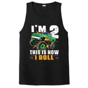 Kids Im 2 This Is How I Roll Monster Truck 2nd Birthday PosiCharge Competitor Tank