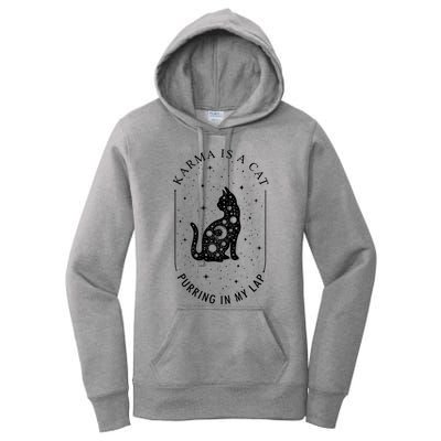 Karma Is A Cat Purring In My Lap Women's Pullover Hoodie