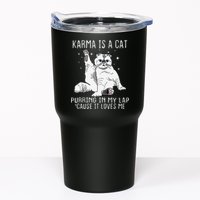 Karma is a Cat Purring in My Lap Cause It's Loves Me Tumbler