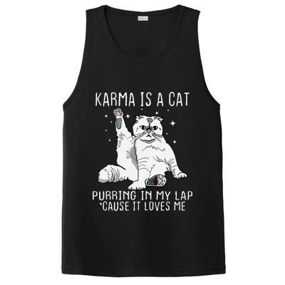 Karma is a Cat Purring in My Lap Cause It's Loves Me PosiCharge Competitor Tank