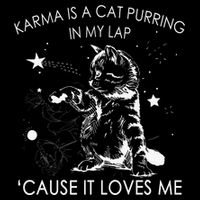 Karma Is A Cat Purring In My Lap Cause It Loves Me Cat Lover Impact Tech Backpack