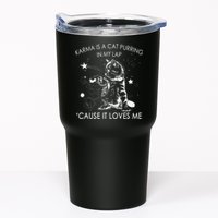 Karma Is A Cat Purring In My Lap Cause It Loves Me Cat Lover Tumbler