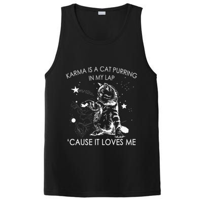 Karma Is A Cat Purring In My Lap Cause It Loves Me Cat Lover PosiCharge Competitor Tank