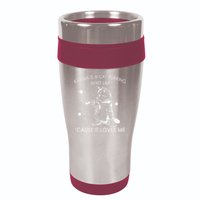 Karma Is A Cat Purring In My Lap Cause It Loves Me Cat Lover 16oz Travel Tumbler