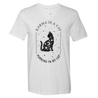 Karma Is A Cat Purring In My Lap V-Neck T-Shirt