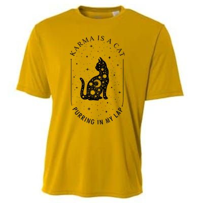 Karma Is A Cat Purring In My Lap Cooling Performance Crew T-Shirt