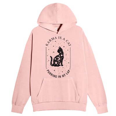 Karma Is A Cat Purring In My Lap Urban Pullover Hoodie