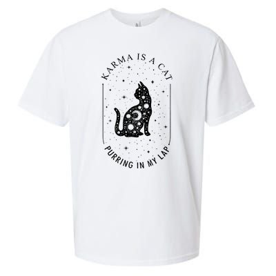 Karma Is A Cat Purring In My Lap Sueded Cloud Jersey T-Shirt