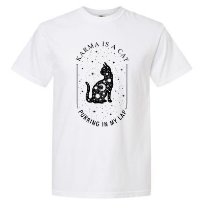 Karma Is A Cat Purring In My Lap Garment-Dyed Heavyweight T-Shirt