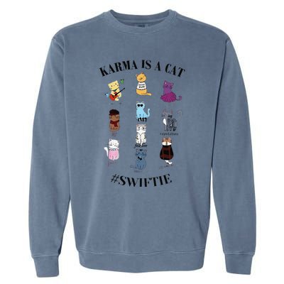 Karma Is A Cat Garment-Dyed Sweatshirt