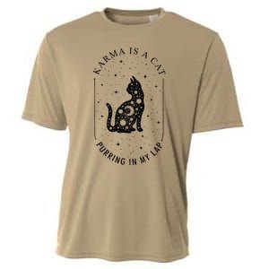 Karma Is A Cat Purring In My Lap Cause It Loves Me Cooling Performance Crew T-Shirt