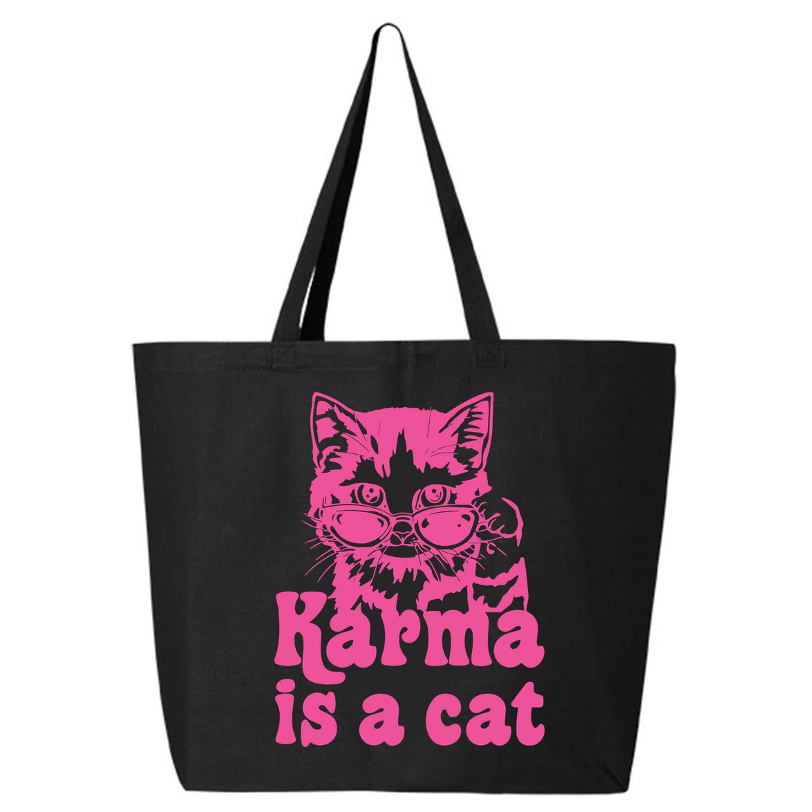 Karma Is A Cat Funny Karma 25L Jumbo Tote