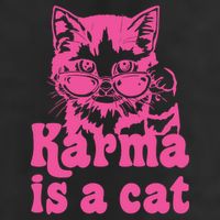 Karma Is A Cat Funny Karma 25L Jumbo Tote