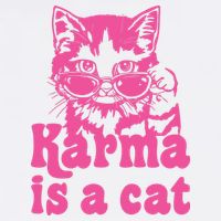 Karma Is A Cat Funny Karma Cooling Performance Crew T-Shirt