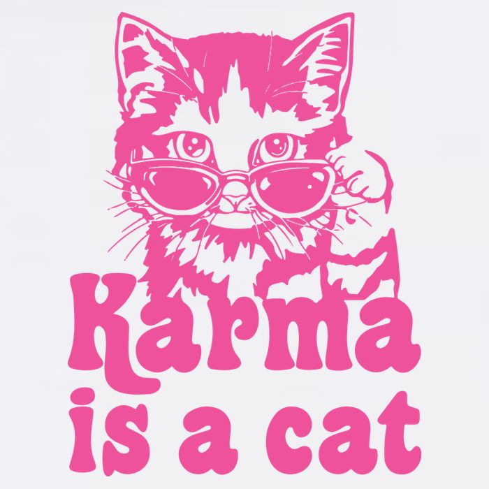 Karma Is A Cat Funny Karma Cooling Performance Crew T-Shirt