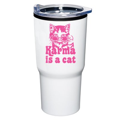 Karma Is A Cat Funny Karma Tumbler