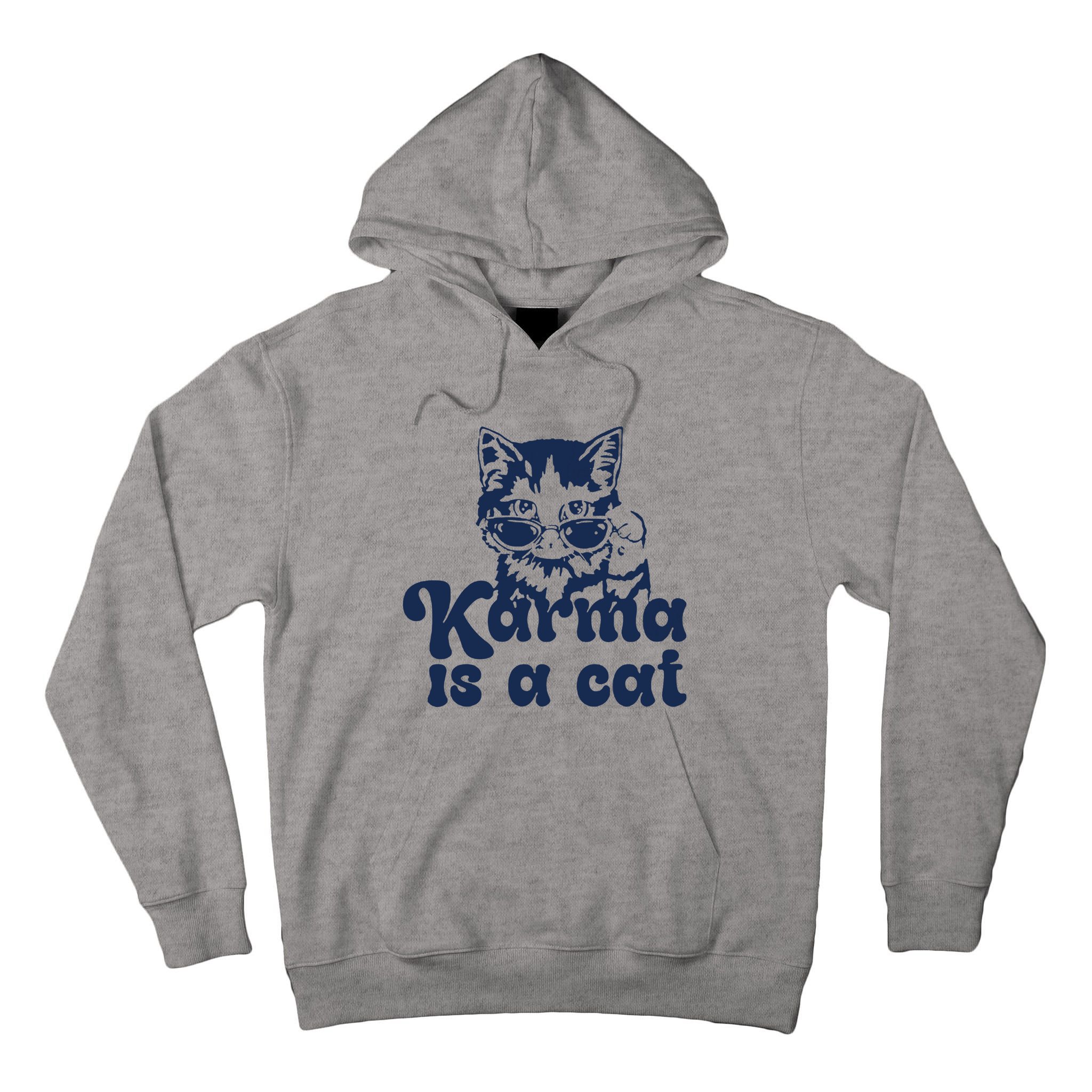 Karma Is A Cat Tall Hoodie