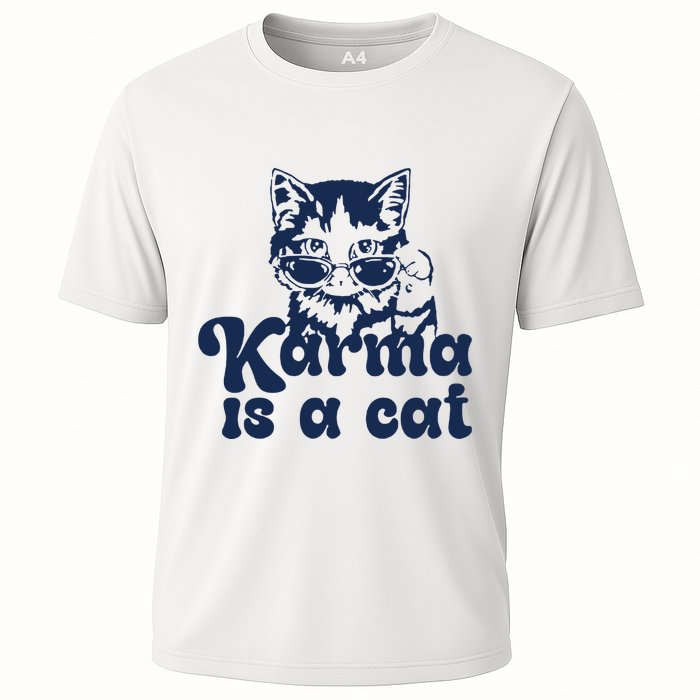 Karma Is A Cat Cooling Performance Crew T-Shirt