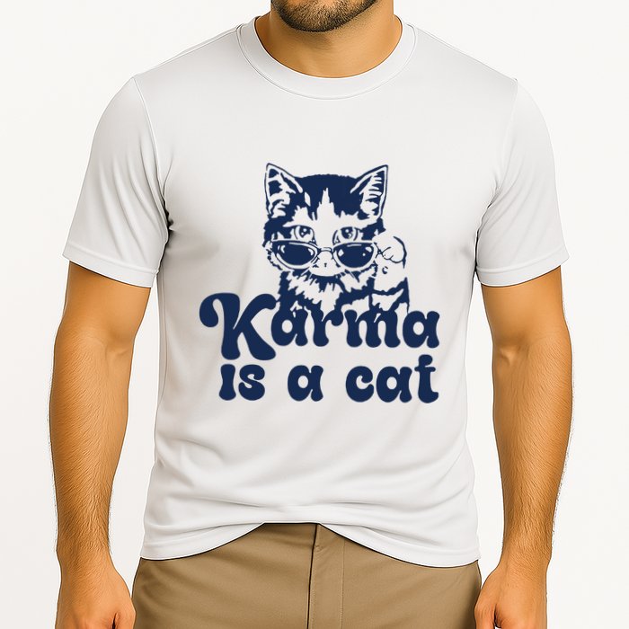 Karma Is A Cat Cooling Performance Crew T-Shirt