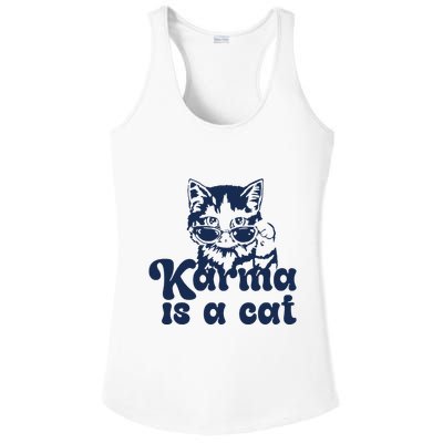 Karma Is A Cat Ladies PosiCharge Competitor Racerback Tank