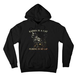 karma is a cat purring in my lap karma Hoodie