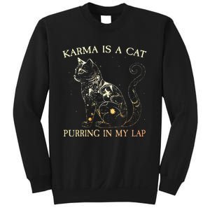 karma is a cat purring in my lap karma Sweatshirt