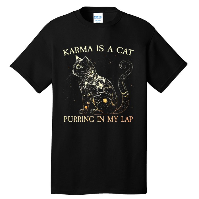 karma is a cat purring in my lap karma Tall T-Shirt