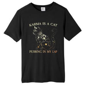 karma is a cat purring in my lap karma Tall Fusion ChromaSoft Performance T-Shirt