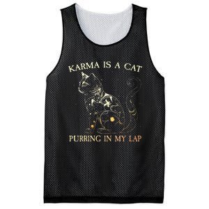 karma is a cat purring in my lap karma Mesh Reversible Basketball Jersey Tank